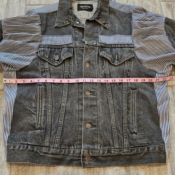 Reed St. James Vintage Denim Jacket Women M Custom Handmade Eagle Painted 80's - Picture 4 of 16